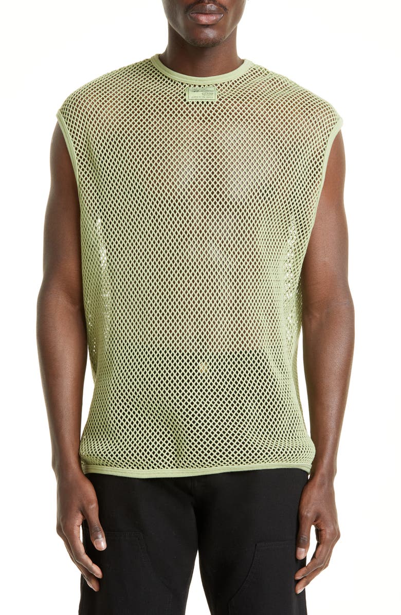 Raf Simons Oversize Mesh Tank Top, Main, color,