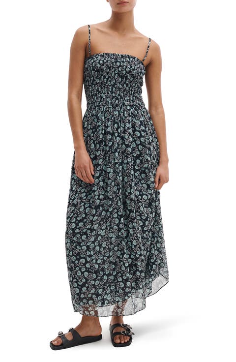 Hallie Floral Print Sleeveless Maxi Dress