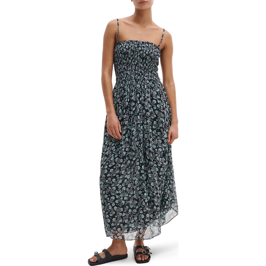 rag & bone Hallie Floral Print Sleeveless Maxi Dress in Sal Floral at Nordstrom, Size Medium