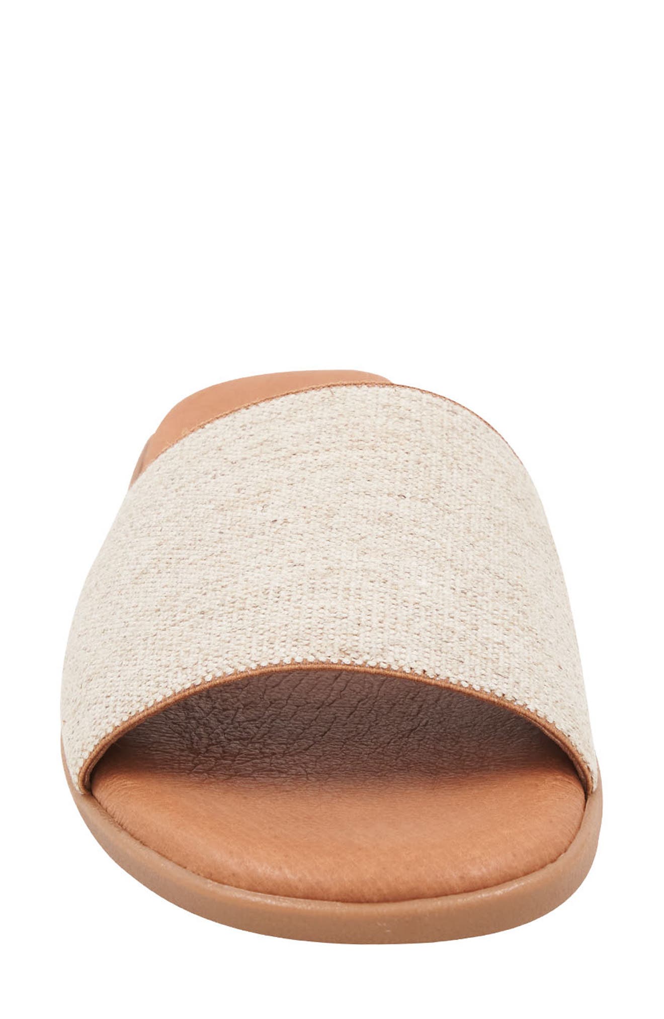 André Assous Paloma Slide Sandal, Alternate, color, Beige Linen