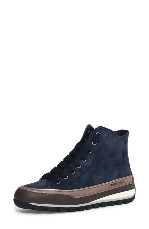 Candice Cooper Janis Strip High Top Sneaker in Navy 