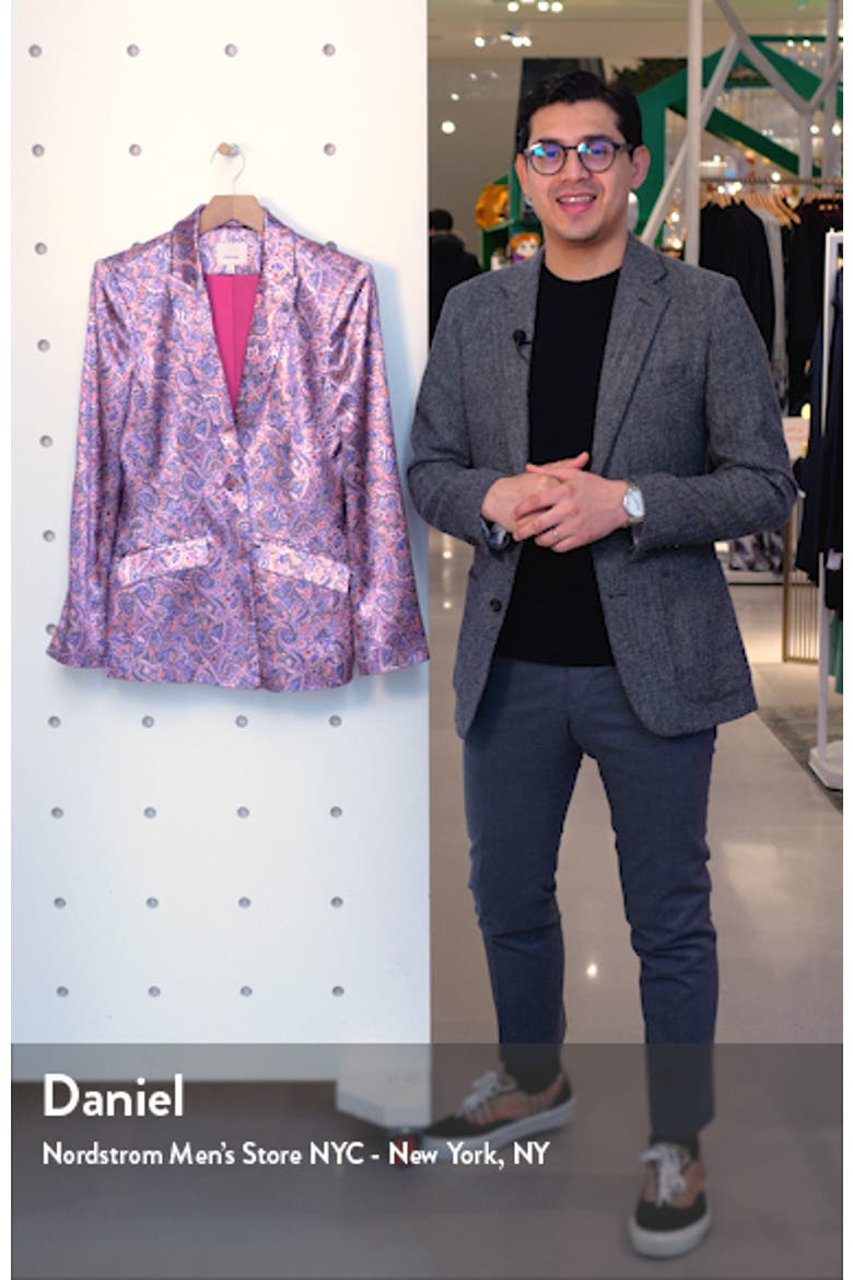 Estelle Paisley Satin Blazer video