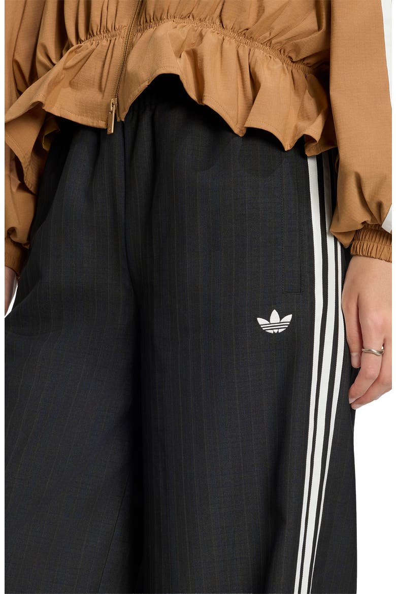 Loose Check Track Pants, Alternate, color, BLACK