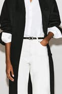 COS Sculpted-buckle Leather Belt