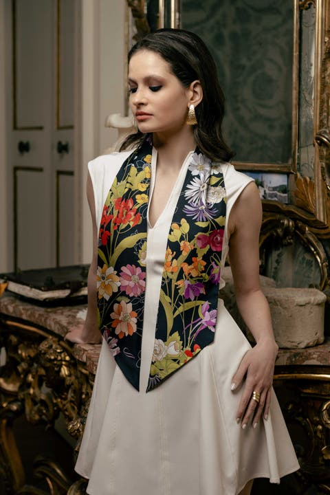 Vanessa - Skinny Silk Scarf