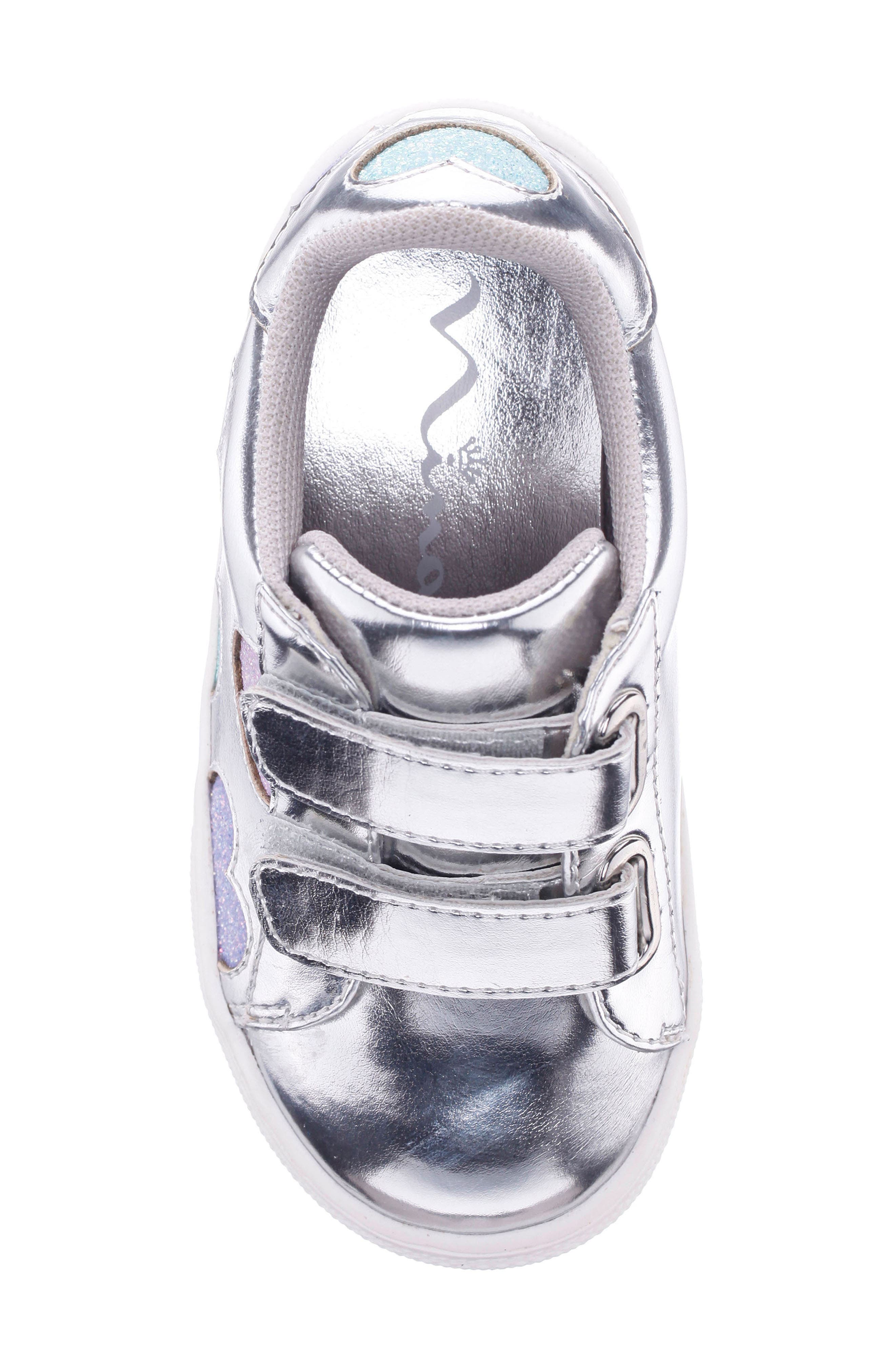 Kids Esti Sneaker, Alternate, color, SILVER METALLIC