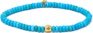 Anzie Bohème Smooth Turquoise Rondelle Stretch Bracelet