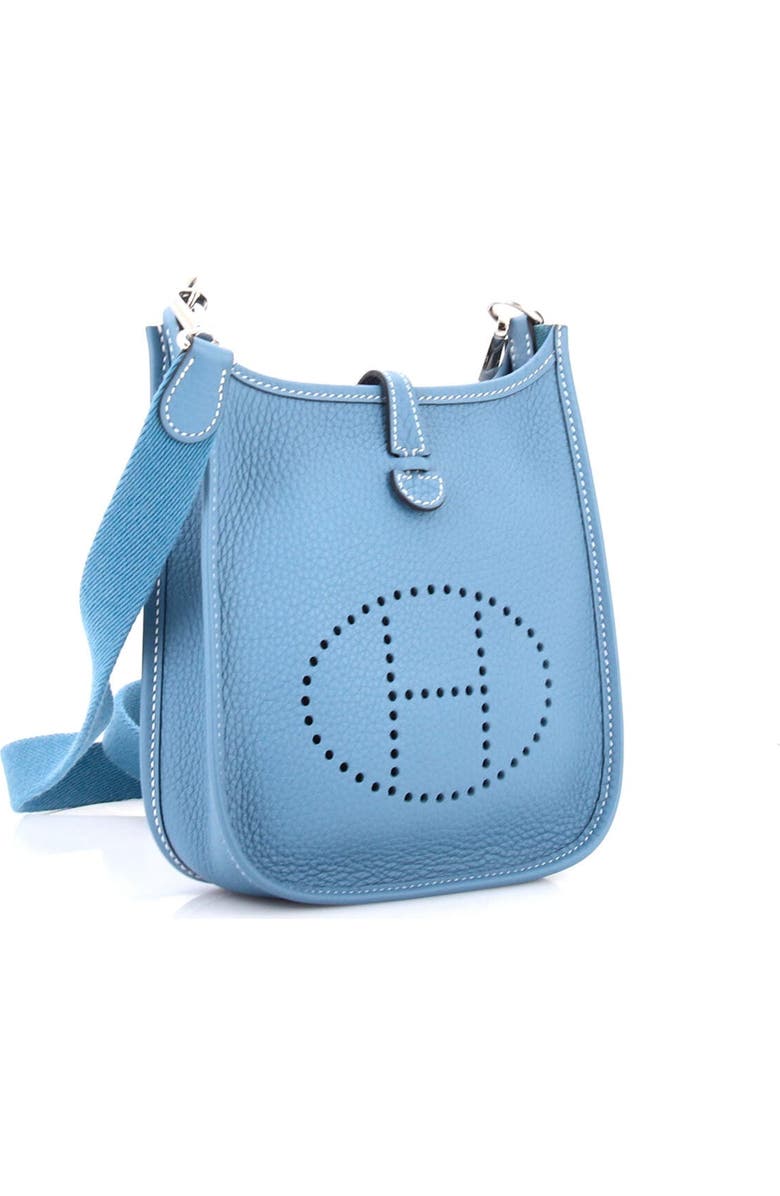 Pre-Owned Hermes Evelyne Bag Gen III Clemence TPM, Alternate, color, Bleu Jean