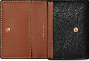 Tory Burch Robinson Leather Bifold Card Case | Nordstrom Tory Burch Robinson Leather Bifold Card Case | Nordstrom