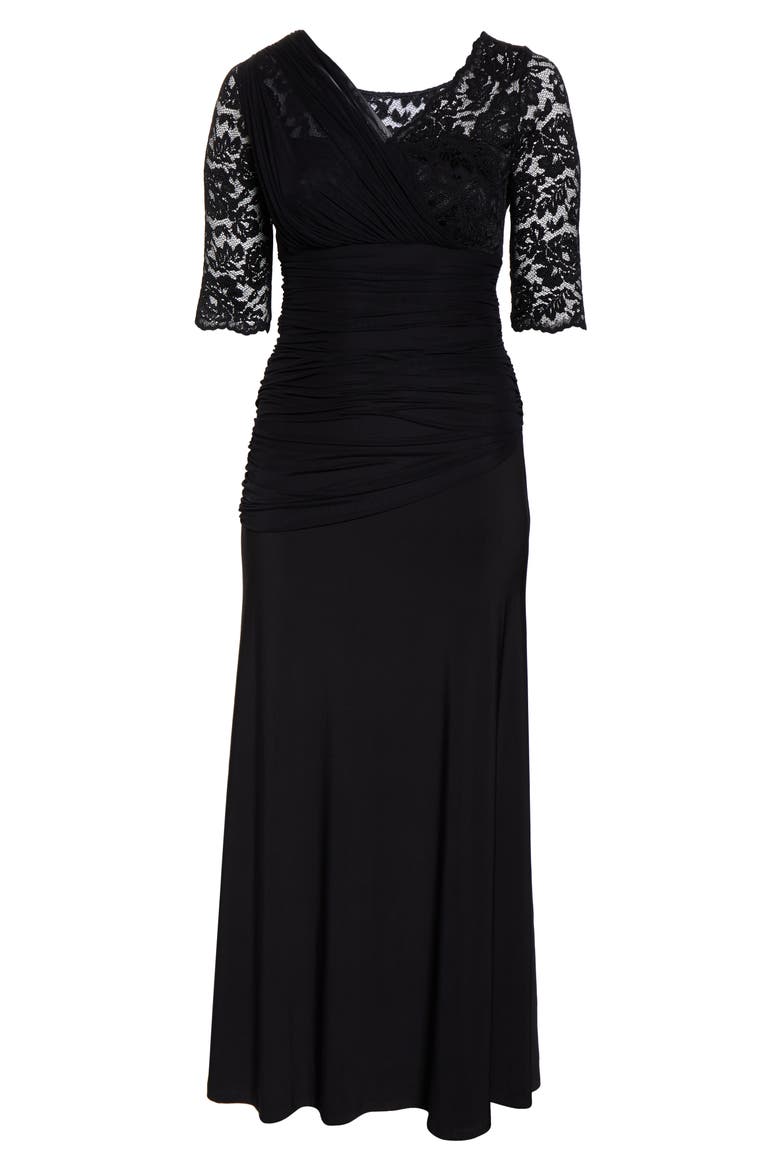 Soirée Evening Gown, Alternate, color, ONYX