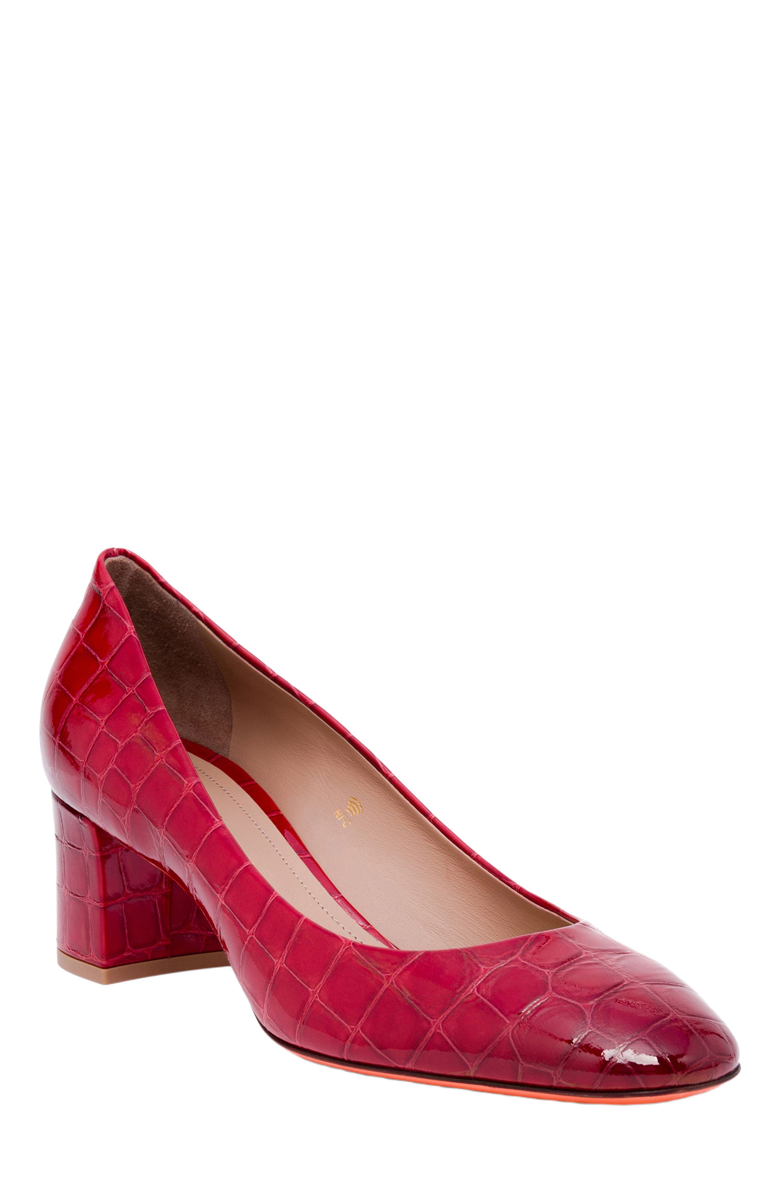 Women's low-heel pump, Alternate, color, Red