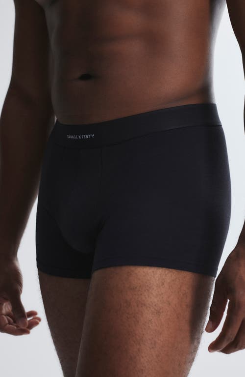 Savage X Fenty Trunks Boxer Briefs In Black Caviar