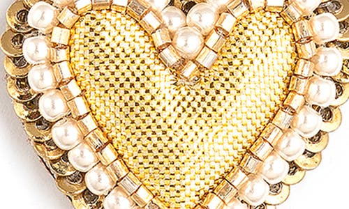 Deepa Gurnani Darling Beaded Drop Earrings In Gold