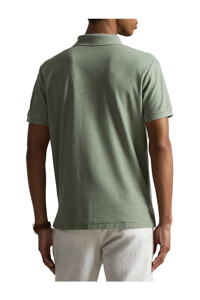Big & Tall Honeycomb Textured Polo Shirt, Alternate, color, GREENERY HEATHER