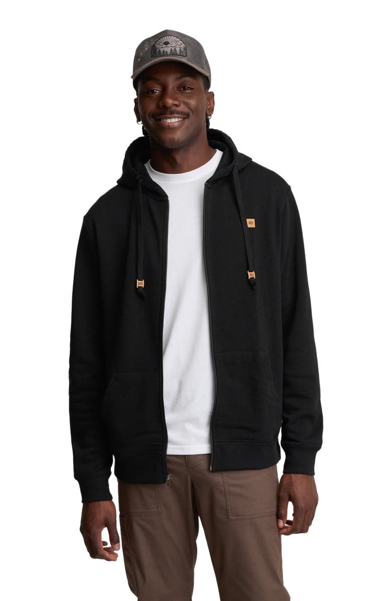 tentree Reynard Zip Hoodie, Alternate, color, Meteorite Black
