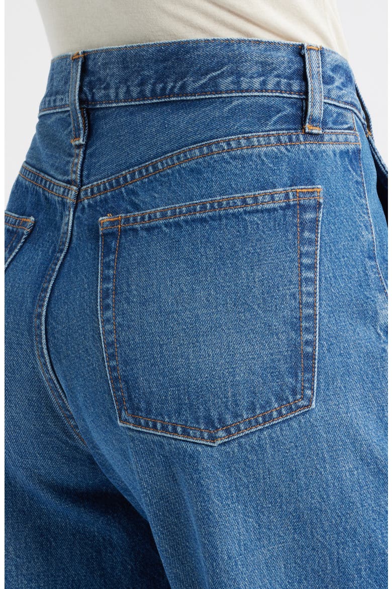 The Candle High Waist Barrel Jeans, Alternate, color, SWAN