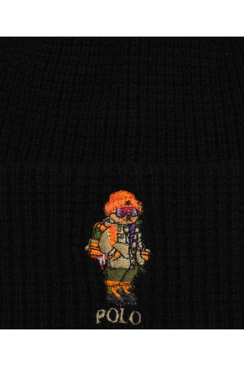 Red Rocks Bear Beanie, Alternate, color, Black