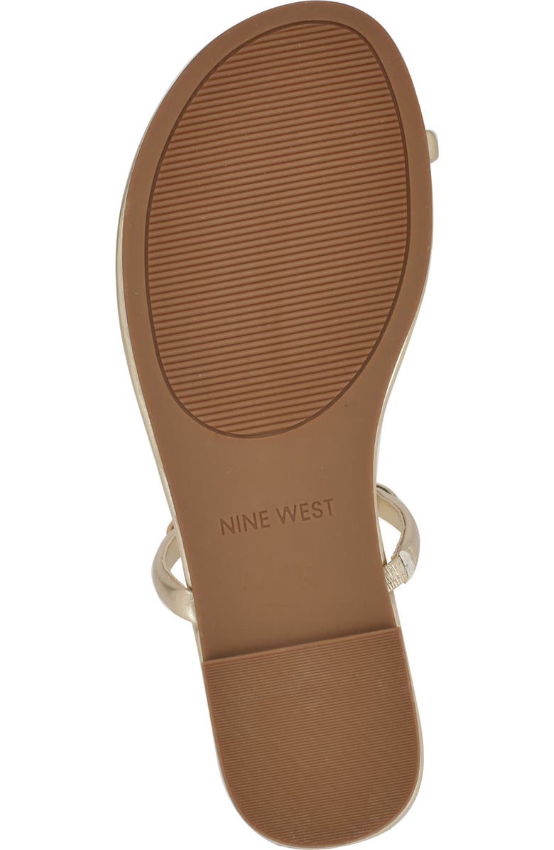 Nine West Balon Slide Sandal, Alternate, color, Gold