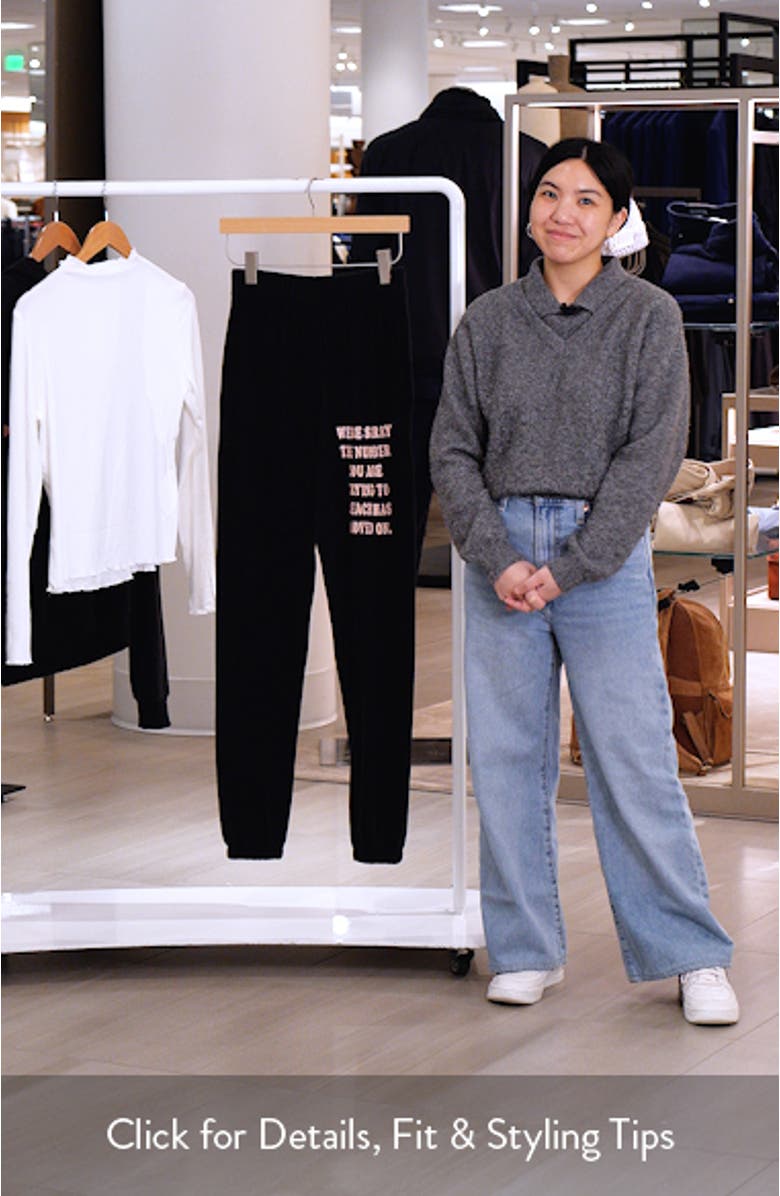 1-800 Boys Lie Mac Slim Brushed Terry Joggers, sales video thumbnail