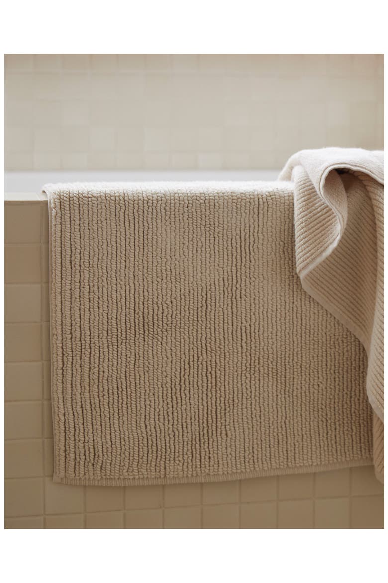 Soft Rib Tub Mat, Alternate, color, BONE