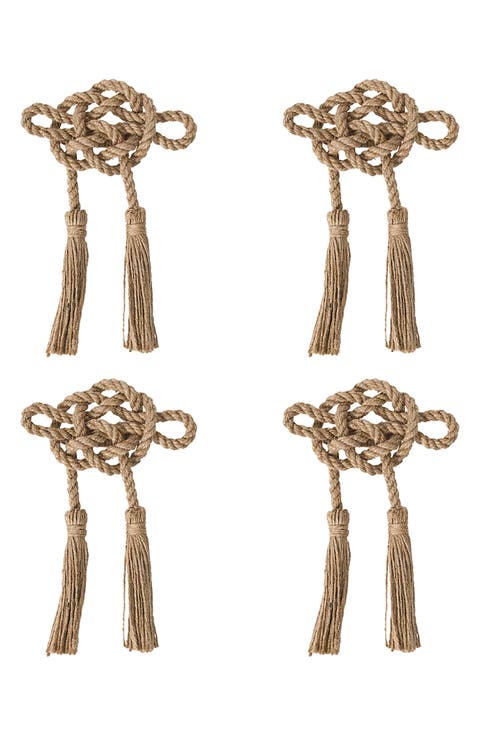 Mystic Knot Set of 4 Napkin Rings