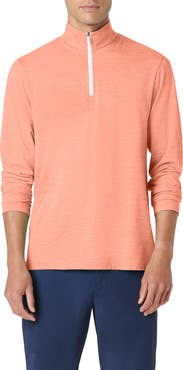 Bugatchi Quarter Zip Performance Pullover