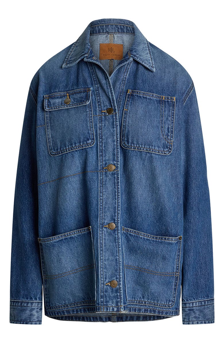 Lauren Ralph Lauren Denim Shirt Jacket, Alternate, color,