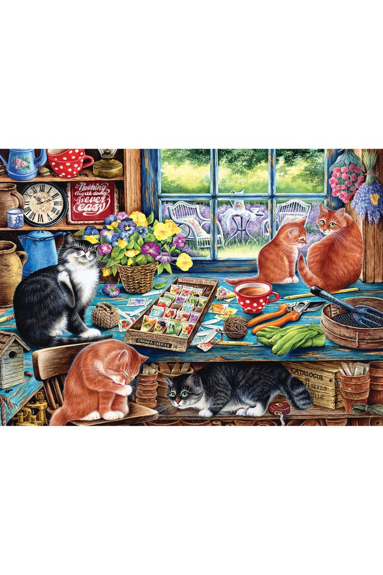 Cats Retreat 1000 Piece Puzzle, Alternate, color, Multicolored