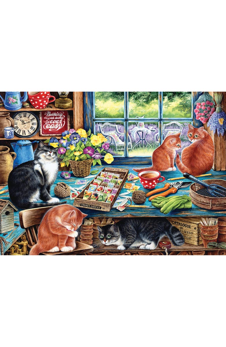 Cobble Hill Cats Retreat 1000 Piece Puzzle, Alternate, color, Multicolored