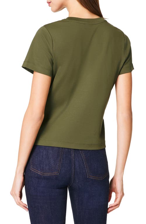 Spanx ® Cool Cotton Crewneck T-shirt In Dark Pine