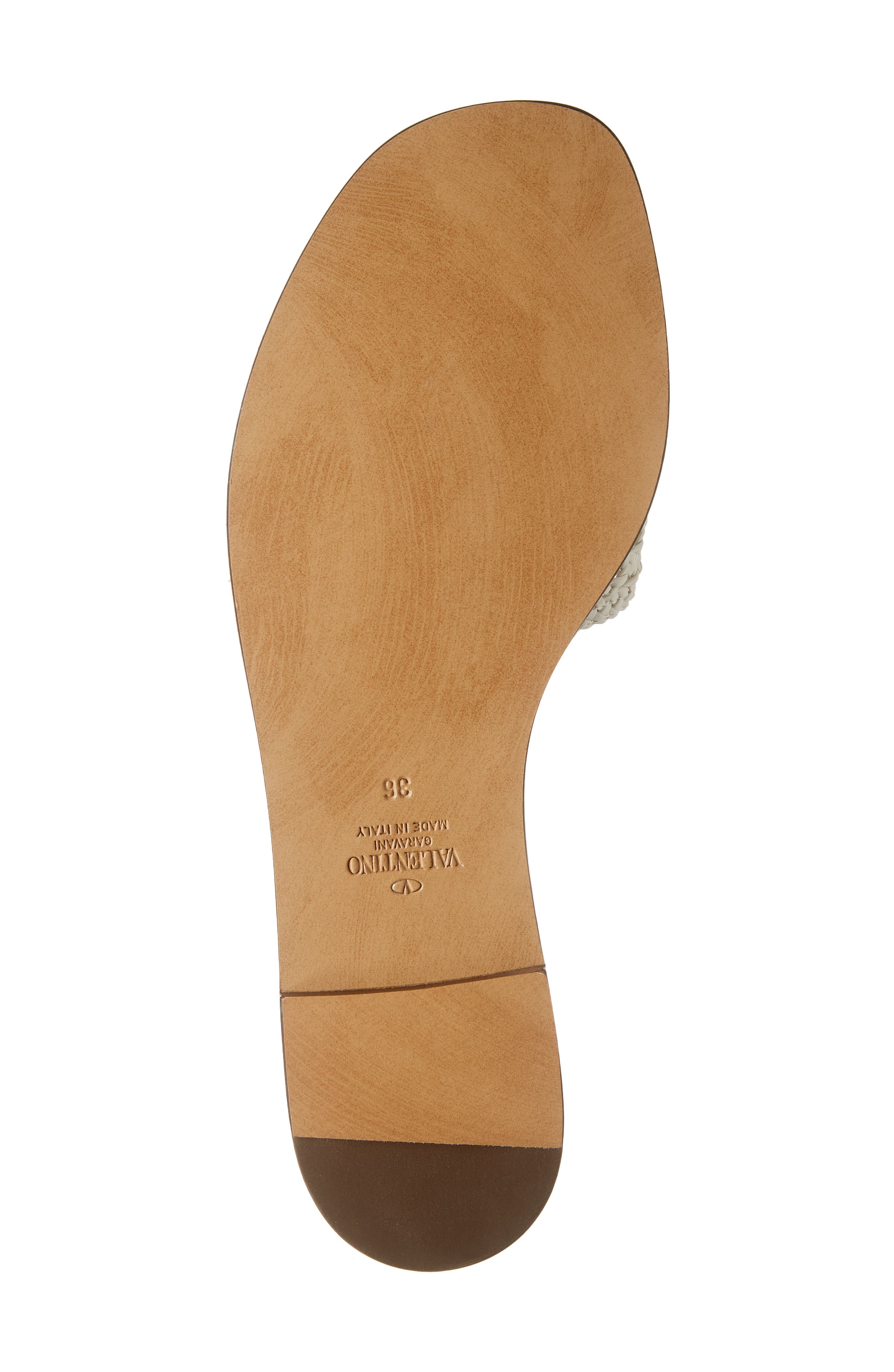 Valentino Garavani CROCHET VLOGO SLIDE SANDAL, Alternate, color, 