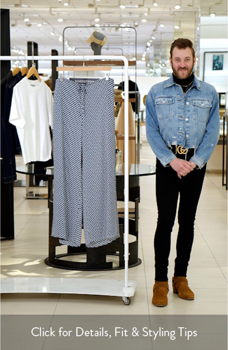 Geo Print Wide Leg Pants, sales video thumbnail