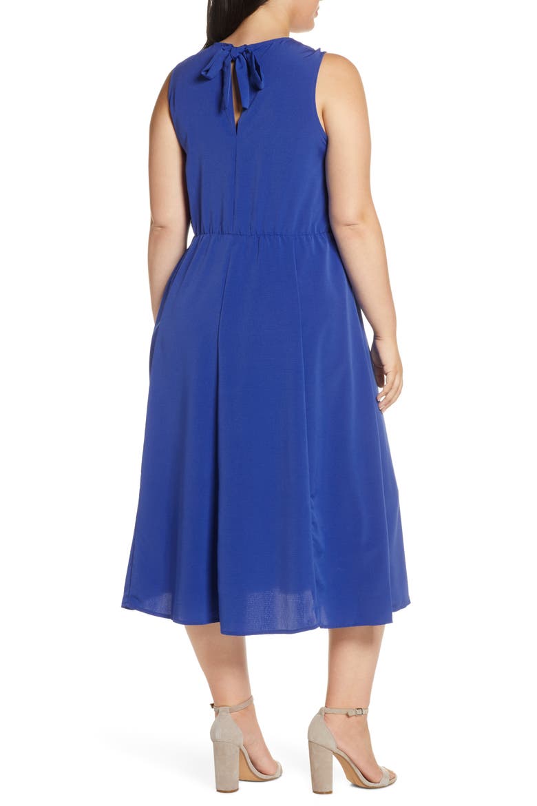 Francis Tie Back Dress, Alternate, color, CLASSIC BLUE