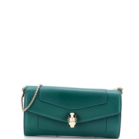 Serpenti Forever Wallet On Chain Leather Long
