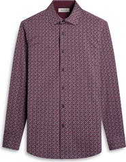 Bugatchi Jimmy OoohCotton® Geo Print Button-Up Shirt