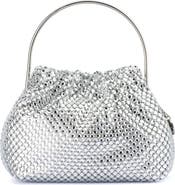 Olga Berg Whitney Crystal Top Handle Clutch