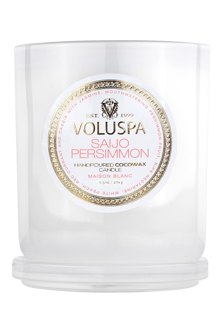 Saijo Persimmon Boxed Classic Candle, Alternate, color, SAIJO PERSIMMON