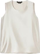 Marina Rinaldi Foggia Sleeveless Silk & Cotton Shell