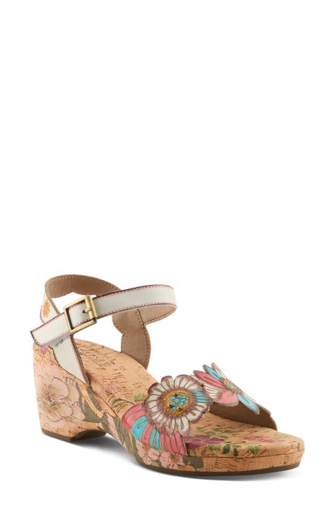 Luvinlife Ankle Strap Platform Wedge Sandal (Women)