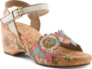 L'Artiste by Spring Step Luvinlife Ankle Strap Platform Wedge Sandal