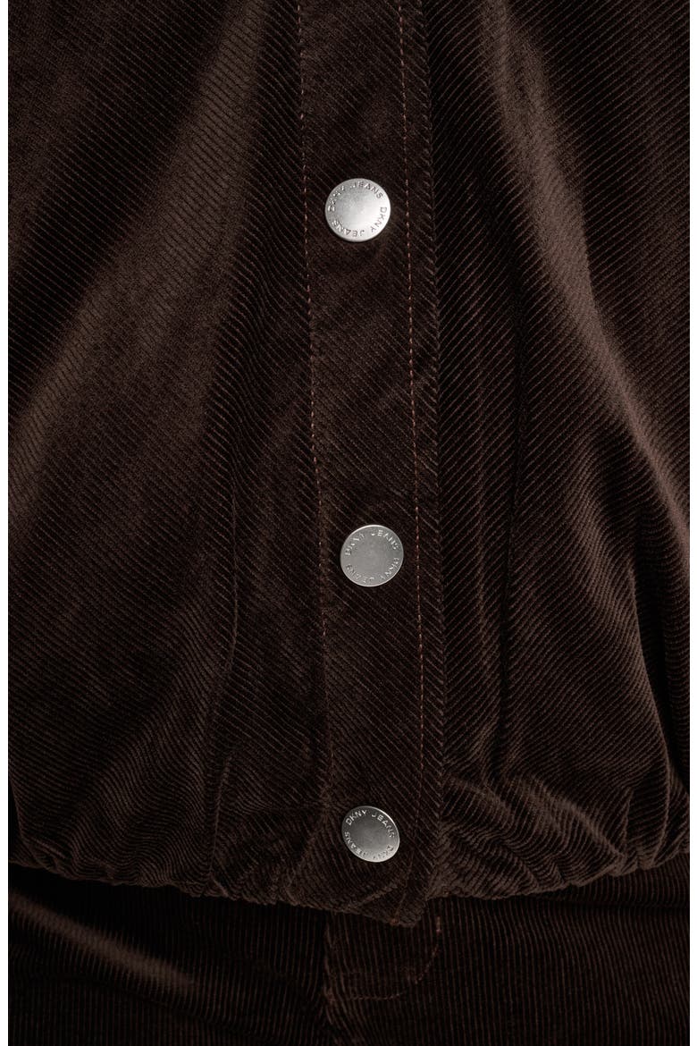 Corduroy Raglan Sleeve Bubble Jacket, Alternate, color, ESPRESSO