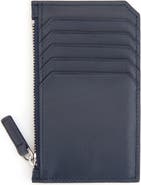 ROYCE New York Zip Leather Card Case