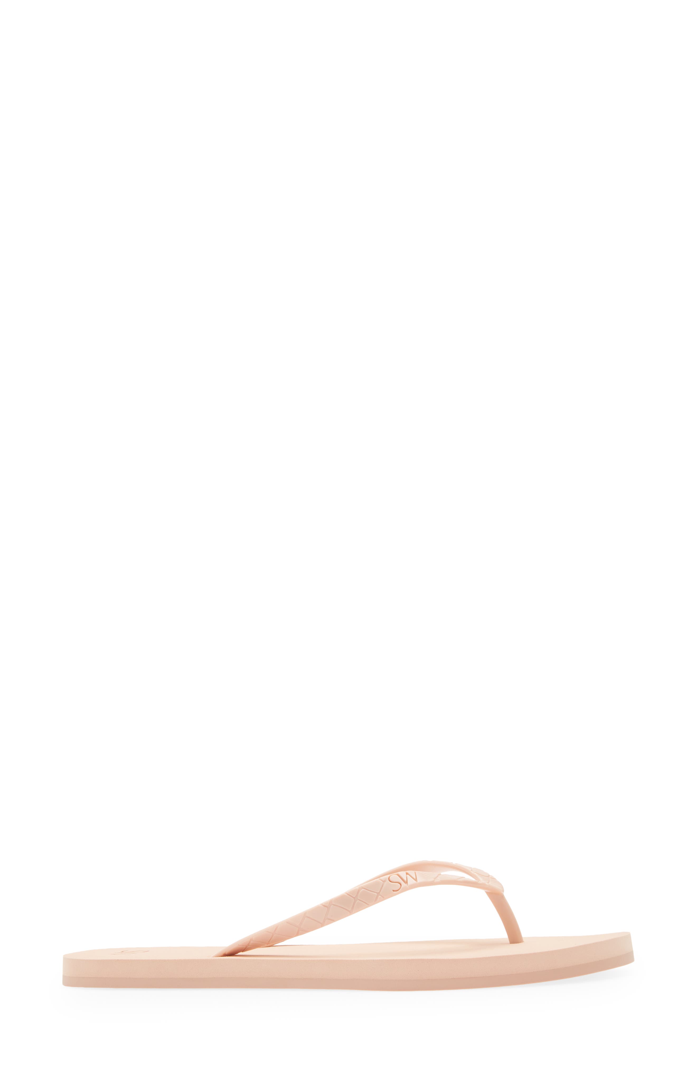 Stuart Weitzman Embossed Flip Flop, Alternate, color, Poudre