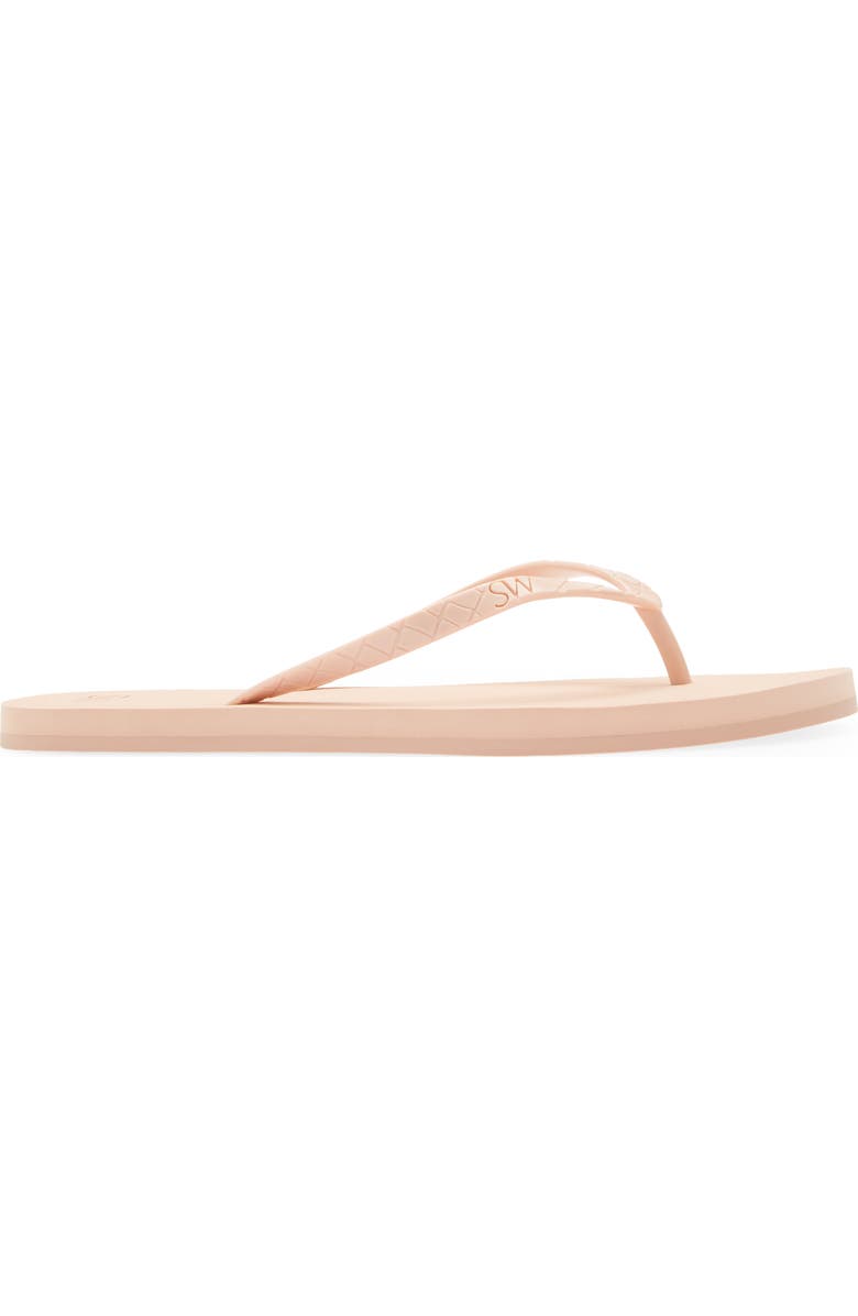 Stuart Weitzman Embossed Flip Flop, Alternate, color, Poudre