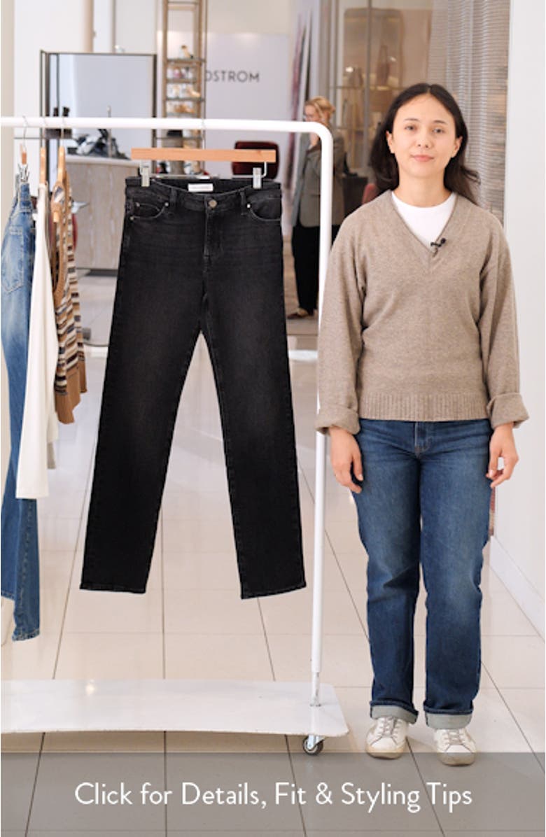 Mid Rise Straight Leg Jeans, sales video thumbnail