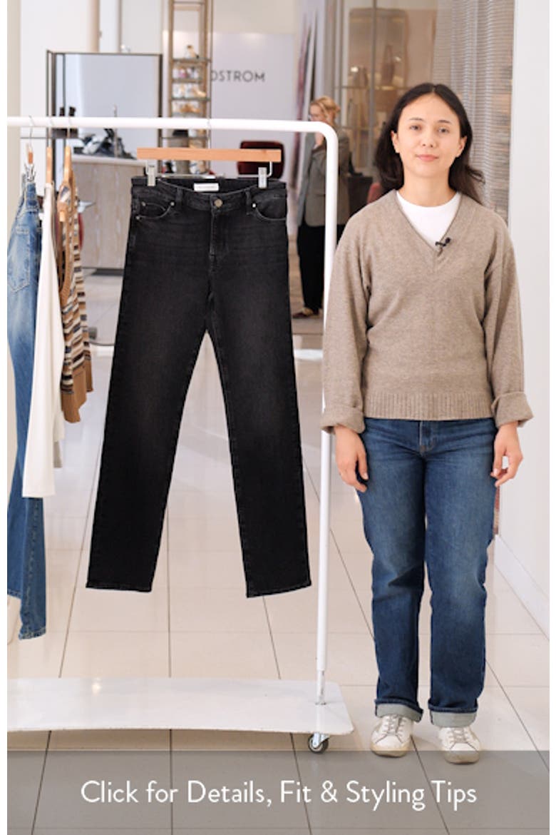 Mid Rise Straight Leg Jeans video