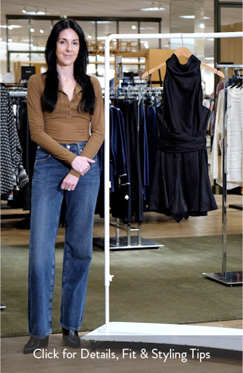 Odilia Funnel Neck Satin Romper, sales video thumbnail