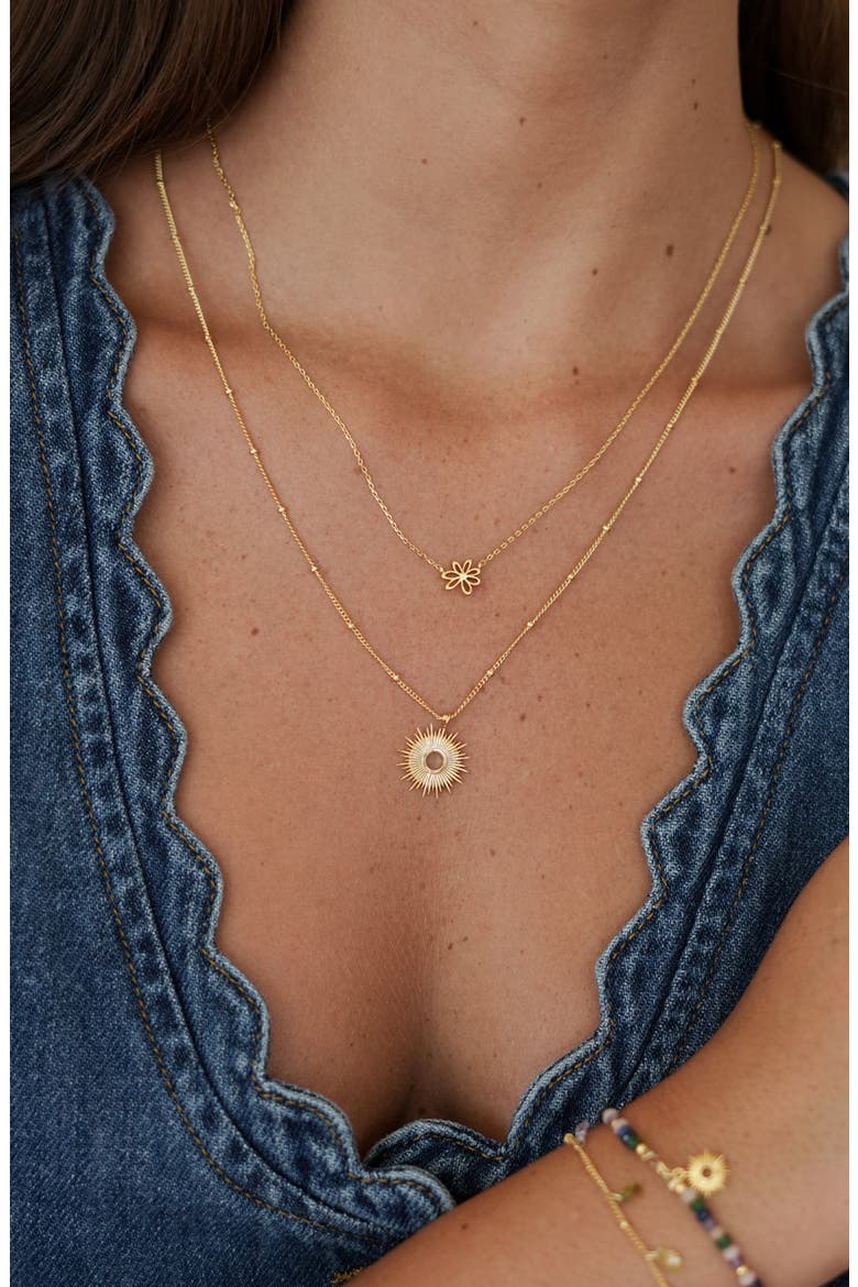 Wildflower Pendant Necklace, Alternate, color, GOLD