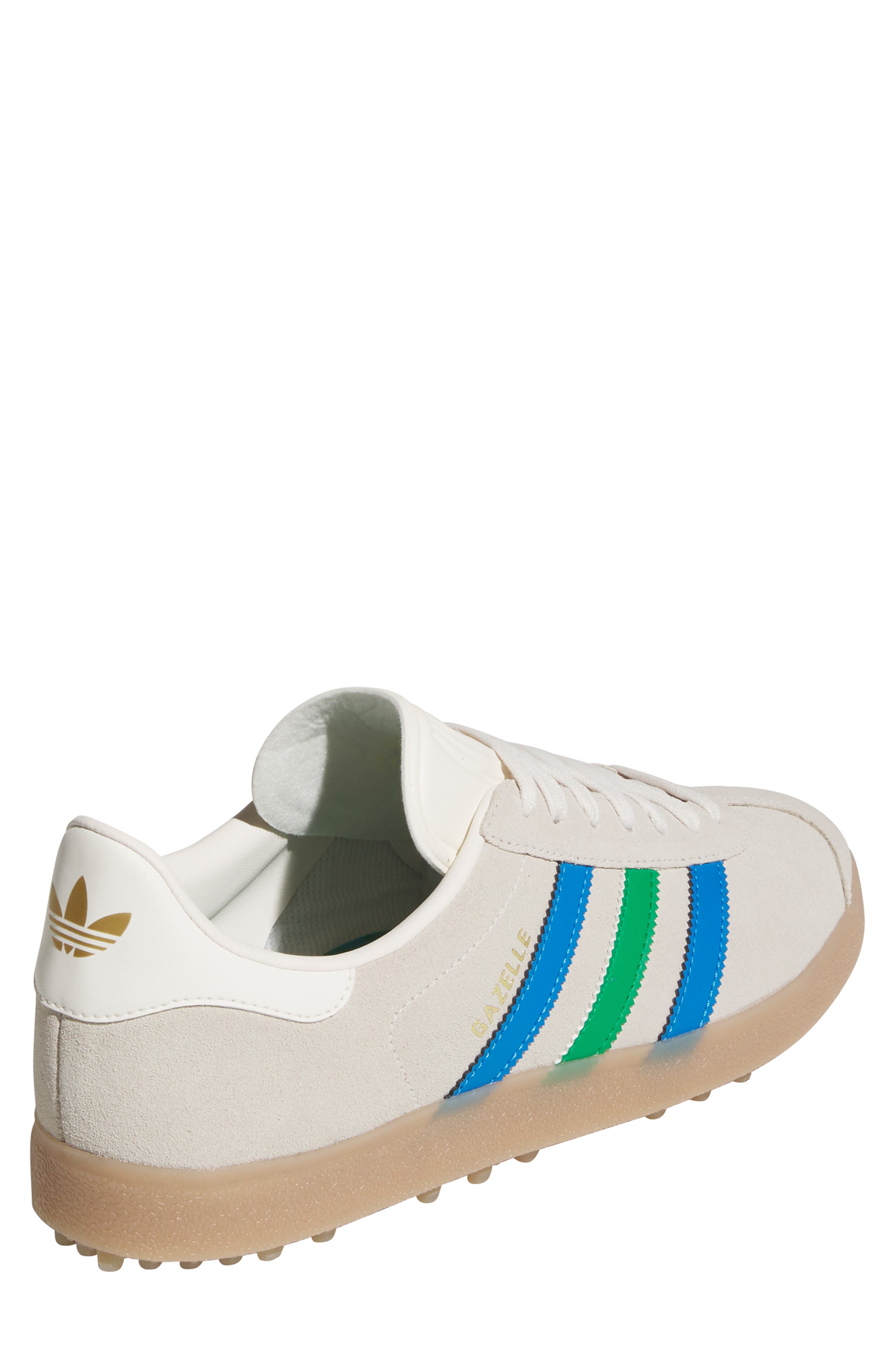 adidas Gazelle Golf Shoe, Alternate, color, Cwhite/ Green/ Blubir