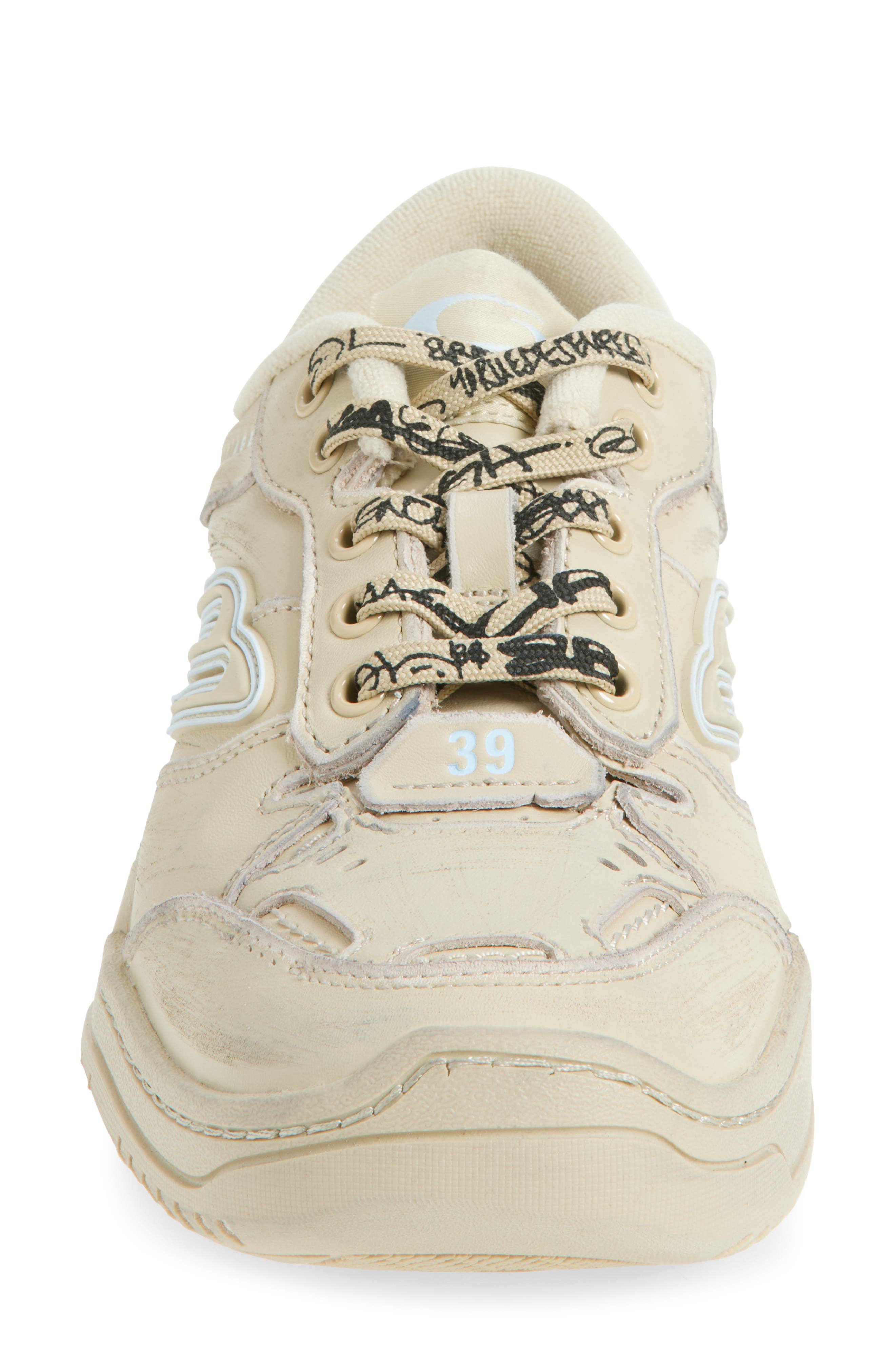 Balenciaga Hamptons Sneaker, Alternate, color, Off White/ Blue